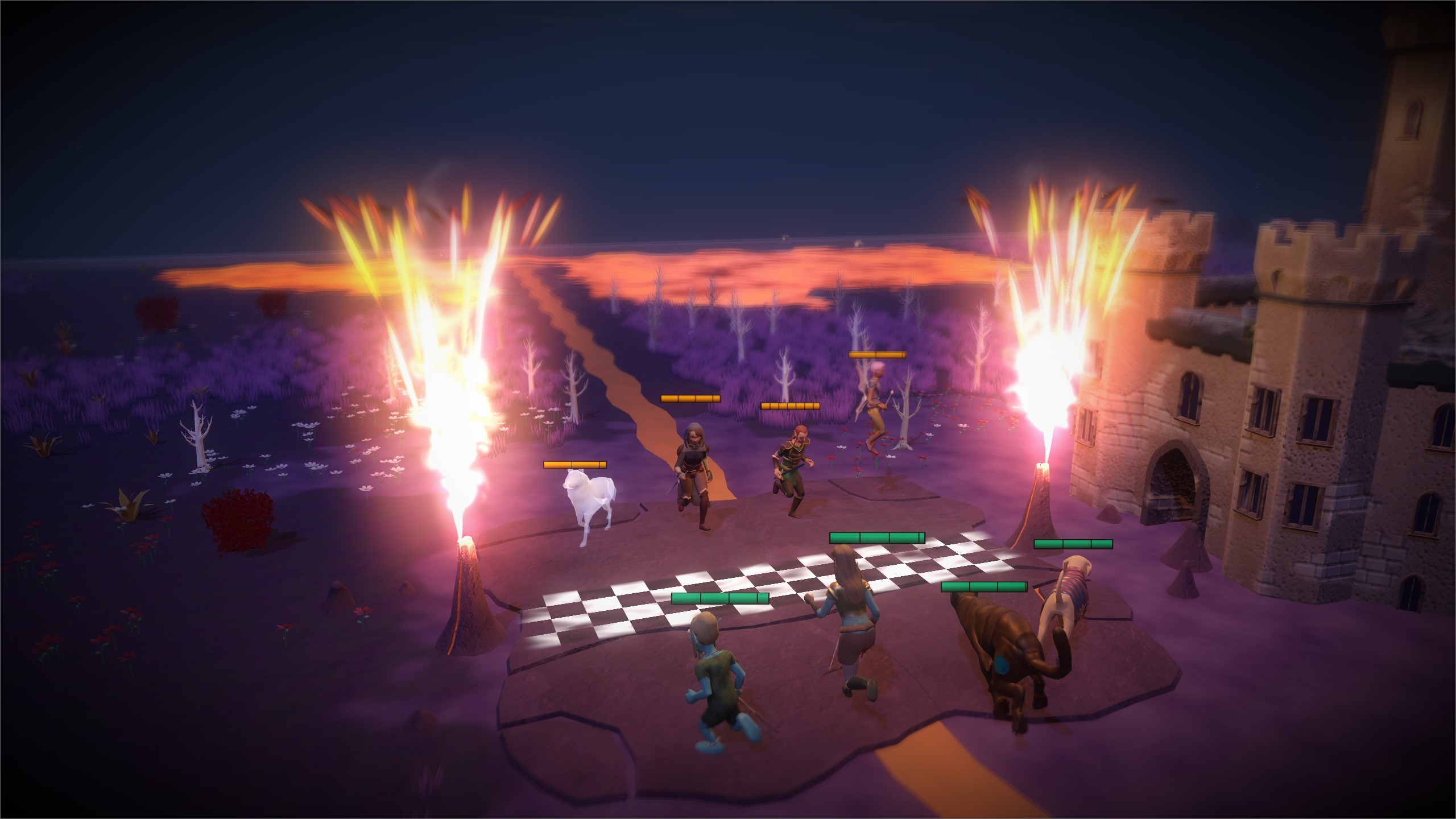 lava castle arena battle no ui